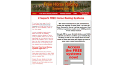 Desktop Screenshot of free-horse-racing-systems.com